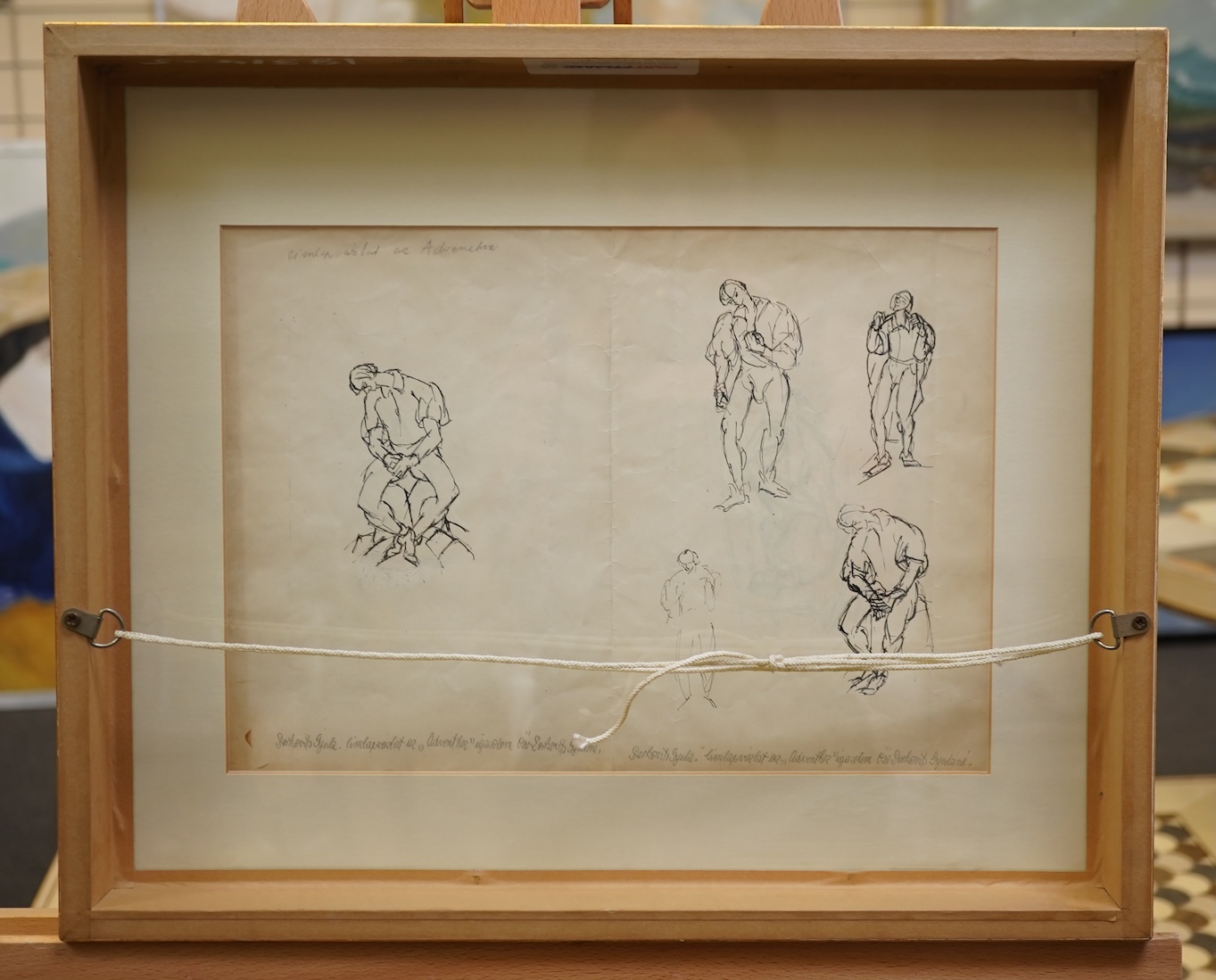 Gyula Derkovits, Hungarian (1894-1934), Figural sketches
